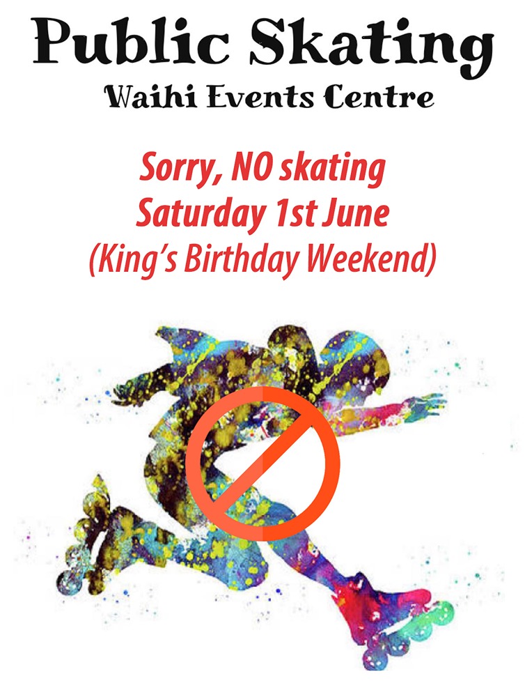 NO Public Skating King's Birthday Weekend 2024