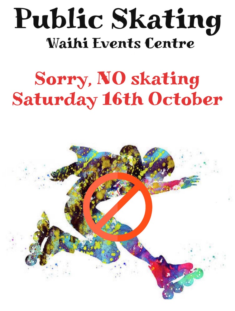 NO Public Skating - Saturday 16th October