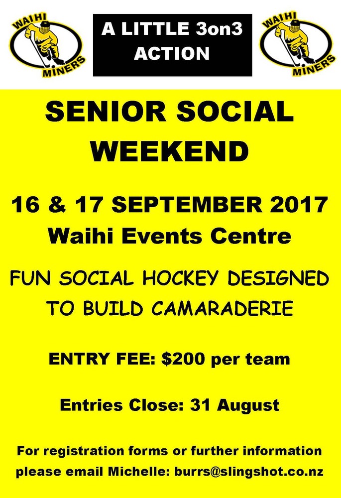 Miners Senior Social Tournament 2017